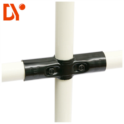 HJ-4 Lean Pipe Clamp Elbow Cross Malleable Metal Lean Pipe Fittings Material Shelf Joint