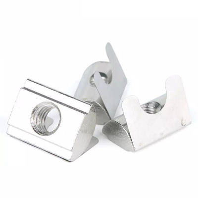 2020 3030 4040 Series Universal Aluminum Profile Fastener M4 M5 M6 M8 Roll-in Spring Leaf T Slot Nuts