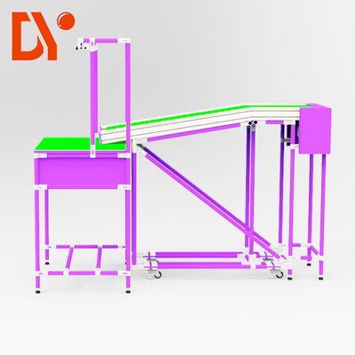 Automated Assembly Lean Production Line Adjusted Length With Conveyor Belt