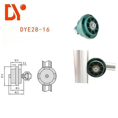 Industriële convexe geleidingswiel voor OD 28mm aluminium schommelbuis
