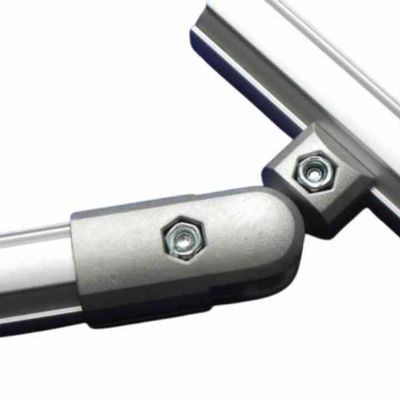 Adjustable OD19mm Lean Tube Joint 180 Degree Flexible Connector for Workbench Assembly System