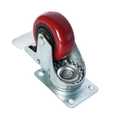 4 Inch Medium Flat Casters Hot Sale Swivel And Brake Top Plate Casters Made of Durable Steel Various Industrial