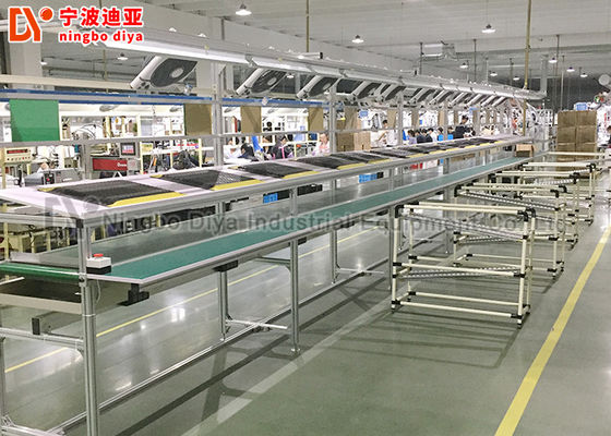 Automated Assembly Lean Production Line Adjusted Length With Conveyor Belt