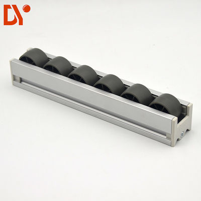 Industrial Black PP Plastic Wheel Conveyor Pallet Roller Track Part Flow Rail Pallet Roller Track