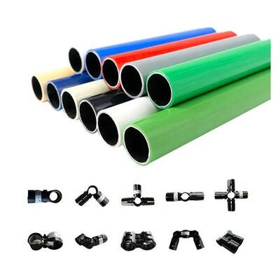 Lean Pipe Systems Gebruik Assemble OD 28mm PE Steel Pipe Extrusion Welding Technology Schap Lean Tube