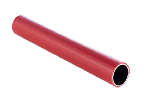 OD28mm Plastic Red Coated Tube voor plank, Tube Workbench, Industrial Trolley